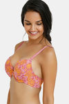 Zivame Twilight Bloom Padded Wired 3/4th Coverage T-Shirt Bra - Malaga Pt — thumbnail 3